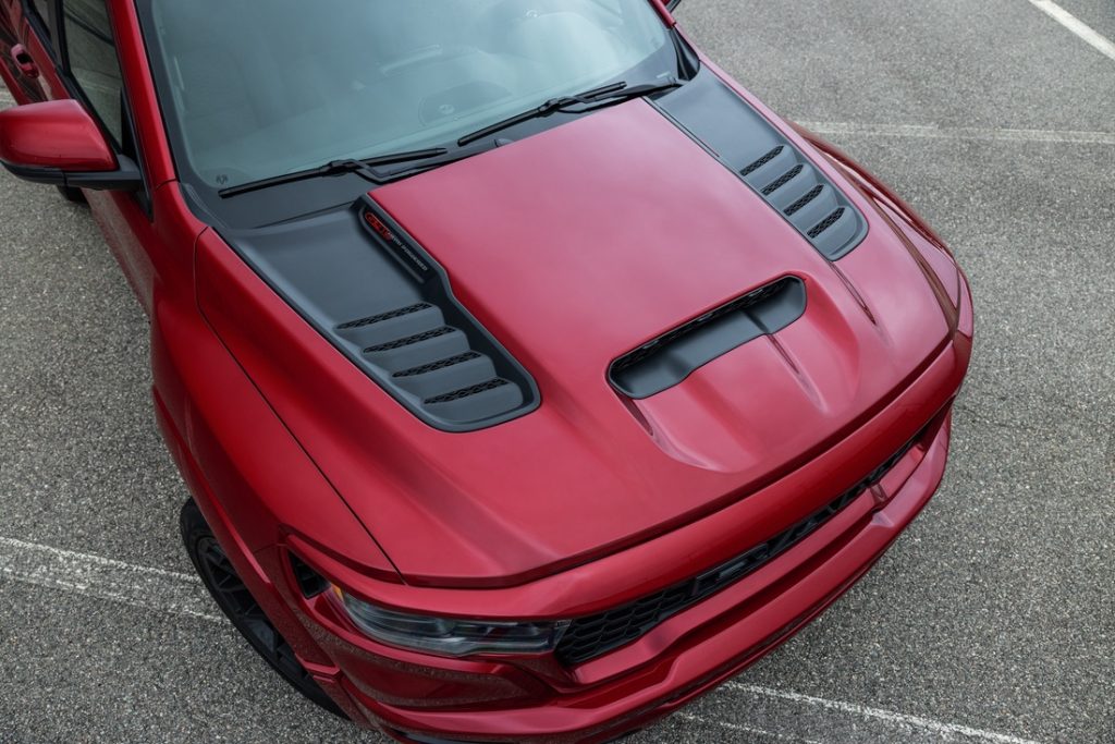 2027 Ram 1500 Rumble Bee hood overhead view