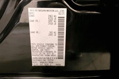 2025 Nissan Altima SV