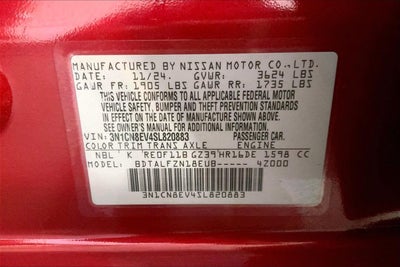 2025 Nissan Versa SV