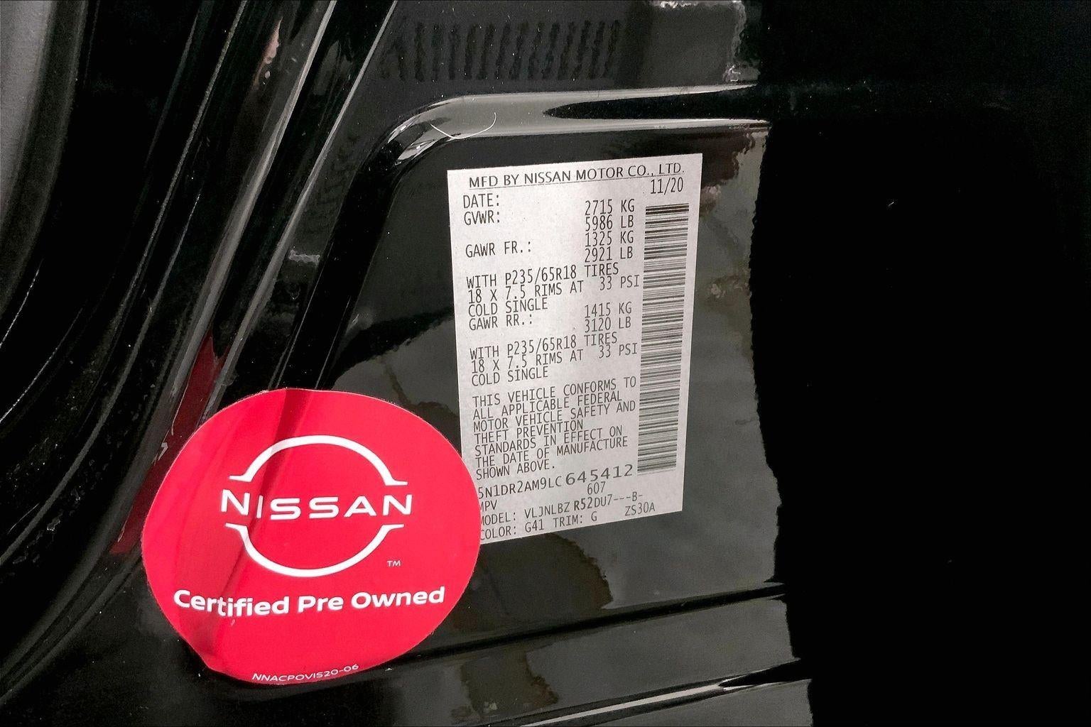 2020 Nissan Pathfinder S