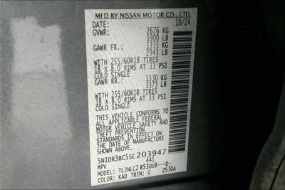 2025 Nissan Pathfinder SV