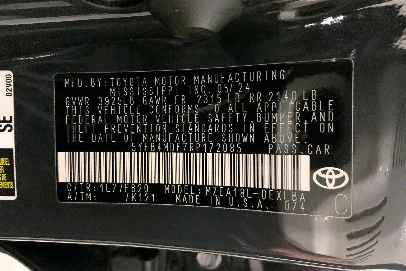 2024 Toyota Corolla LE