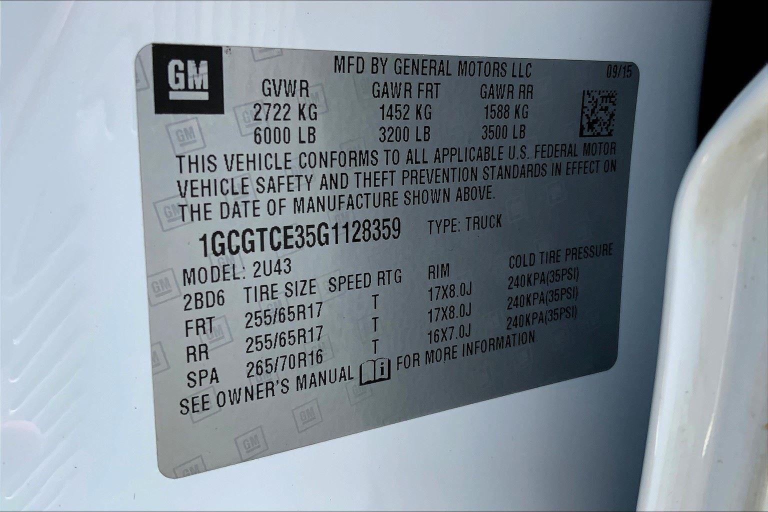 2016 Chevrolet Colorado 4WD LT