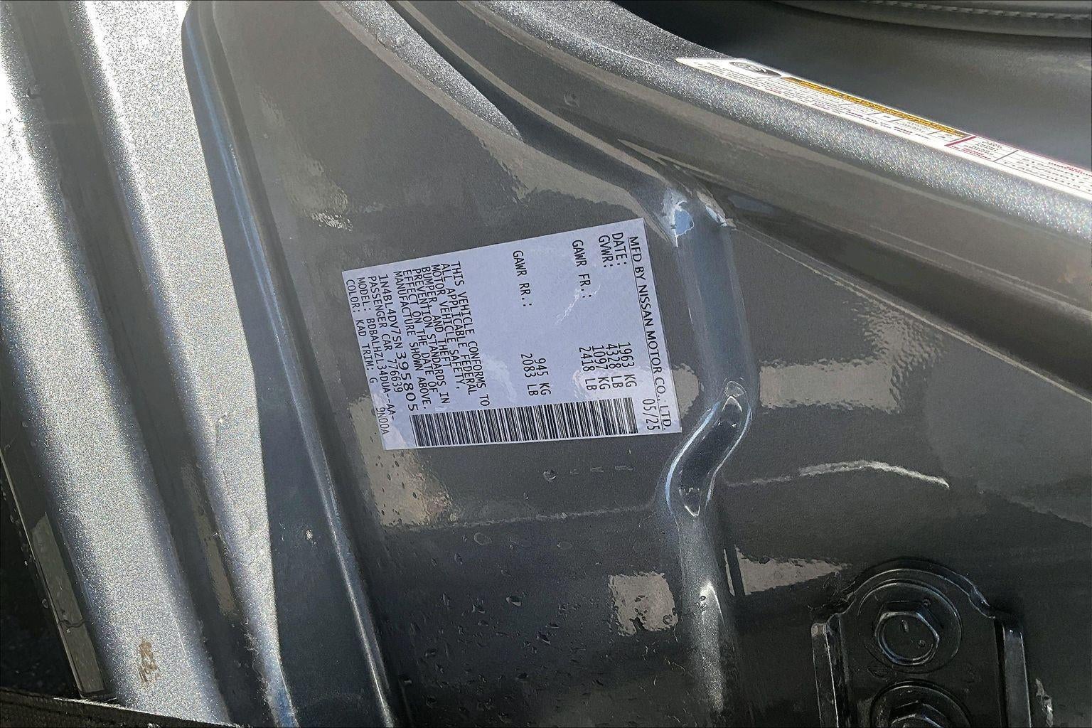 2025 Nissan Altima SV