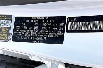 2025 Kia K4 LXS