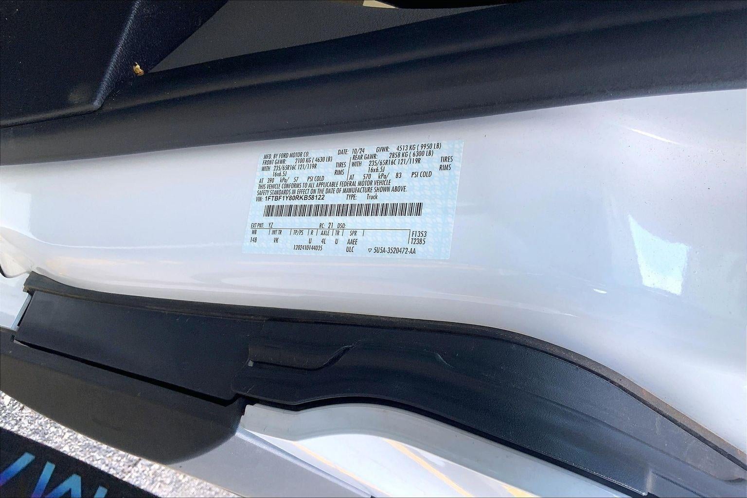 2024 Ford Transit Cargo Van T350 RWD LOW RF