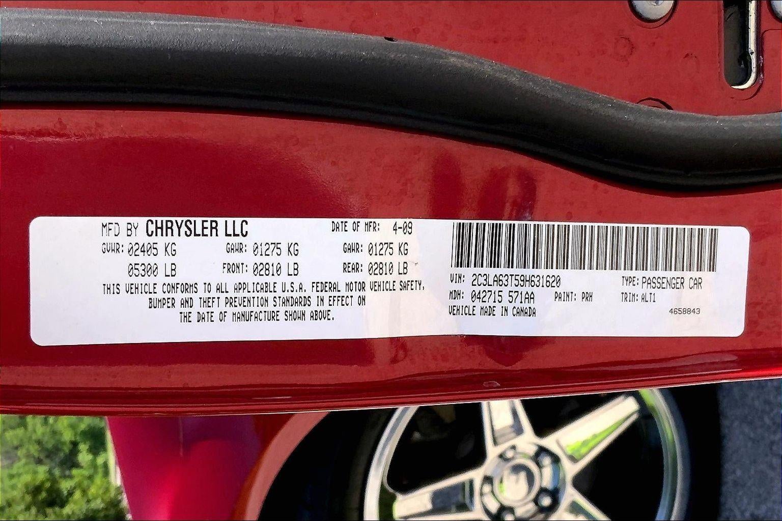2009 Chrysler 300 300C Hemi