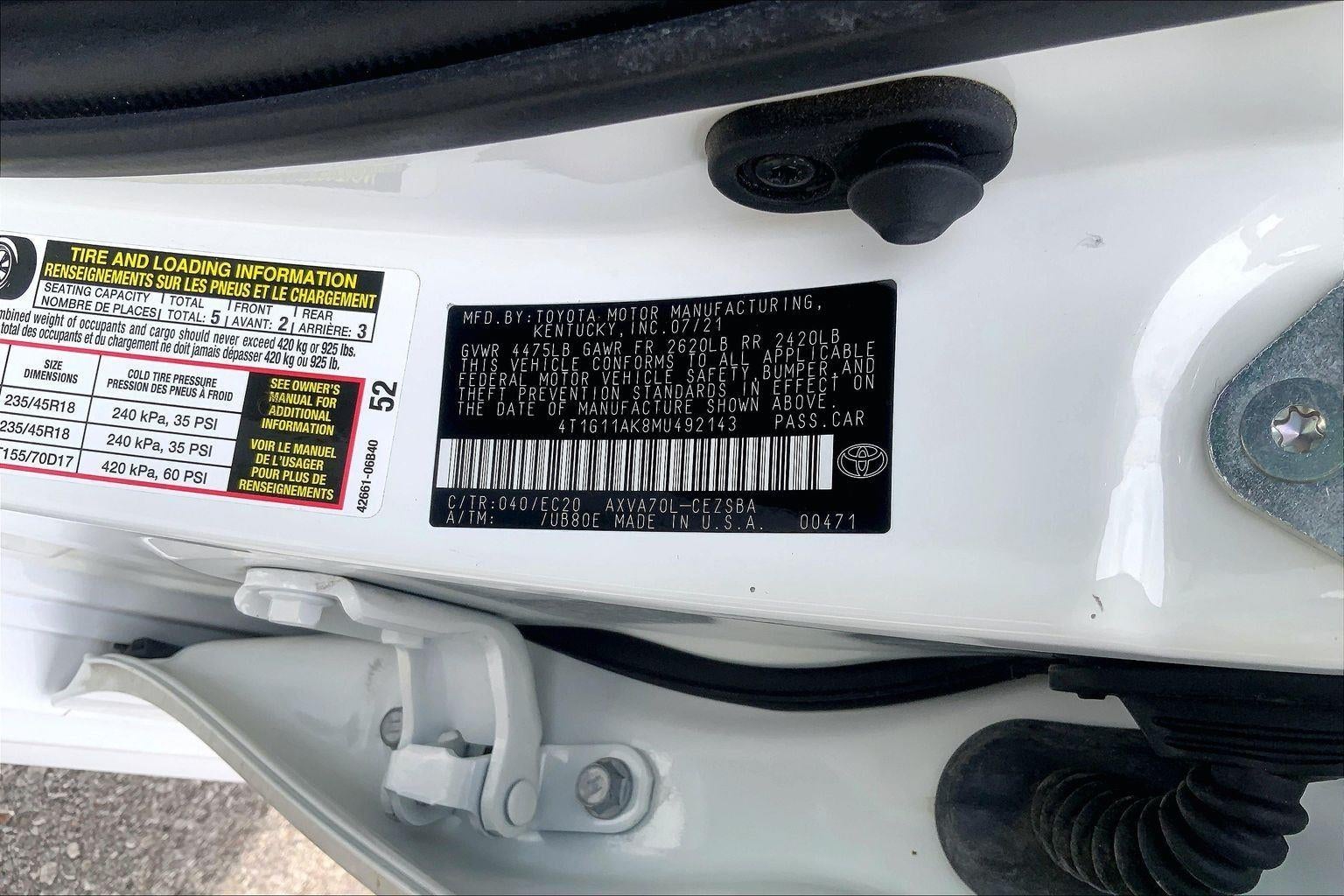 2021 Toyota Camry SE Nightshade