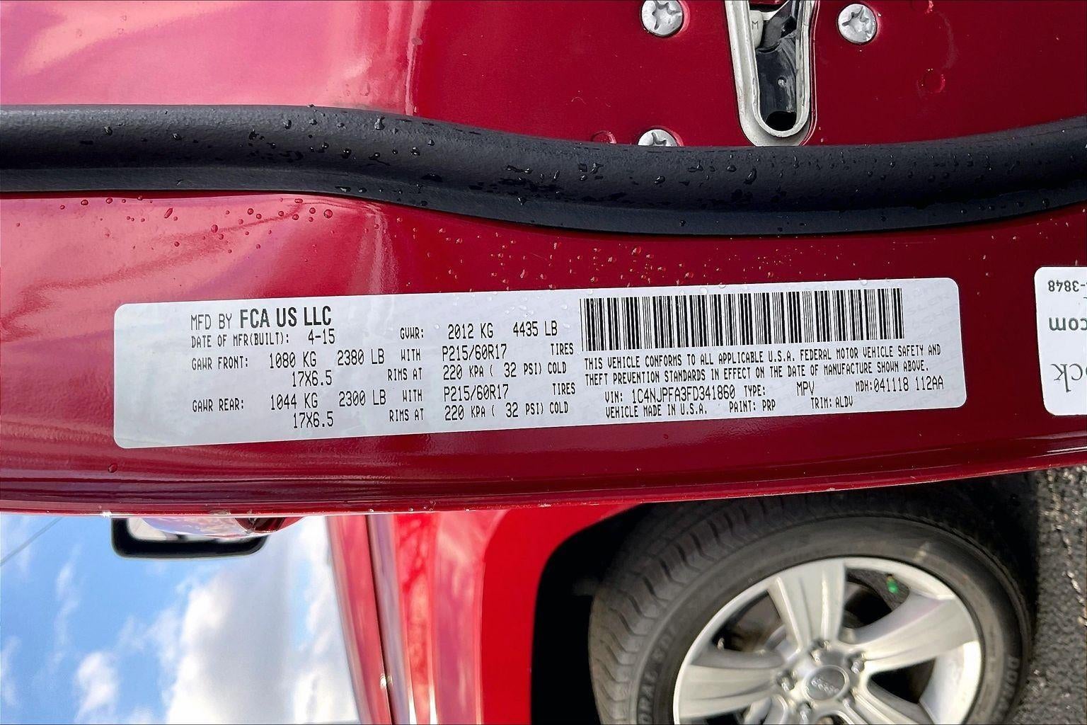 2015 Jeep Patriot High Altitude Edition