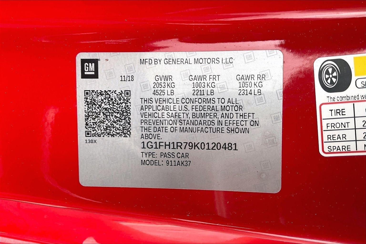 2019 Chevrolet Camaro 2SS