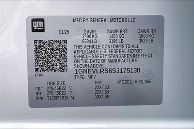 2025 Chevrolet Traverse RS