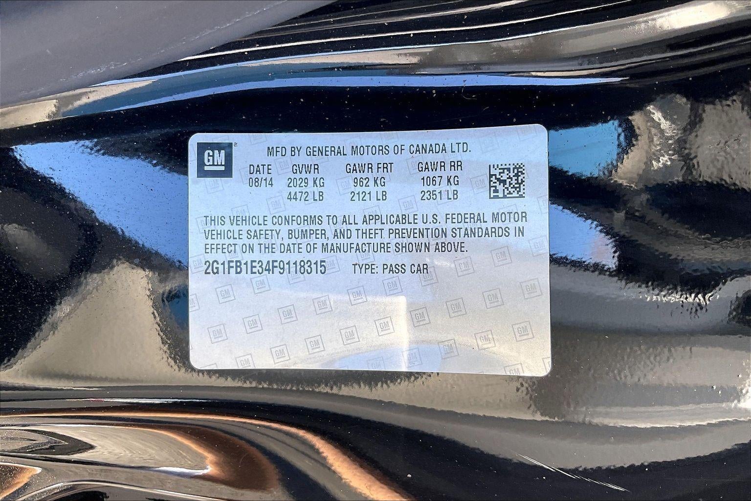 2015 Chevrolet Camaro LS