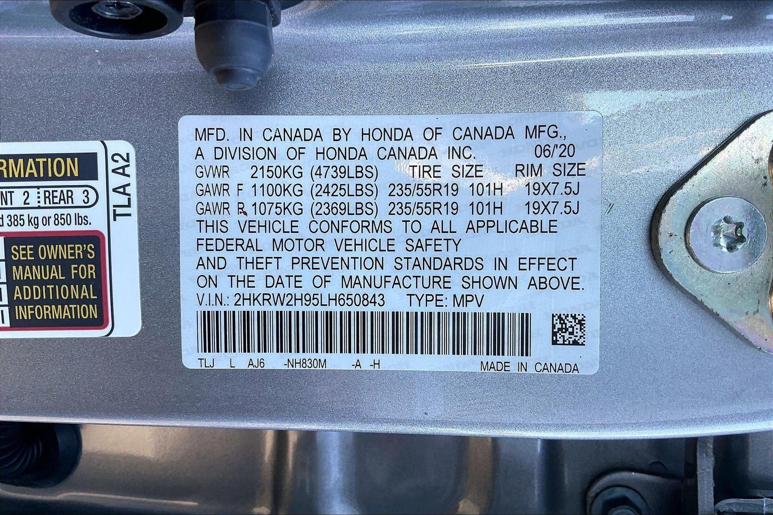 2020 Honda CR-V Touring