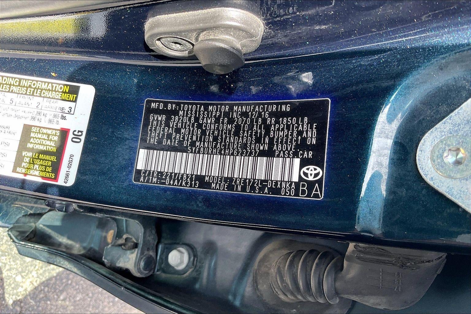 2017 Toyota Corolla L