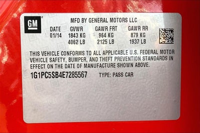 2014 Chevrolet Cruze 1LT