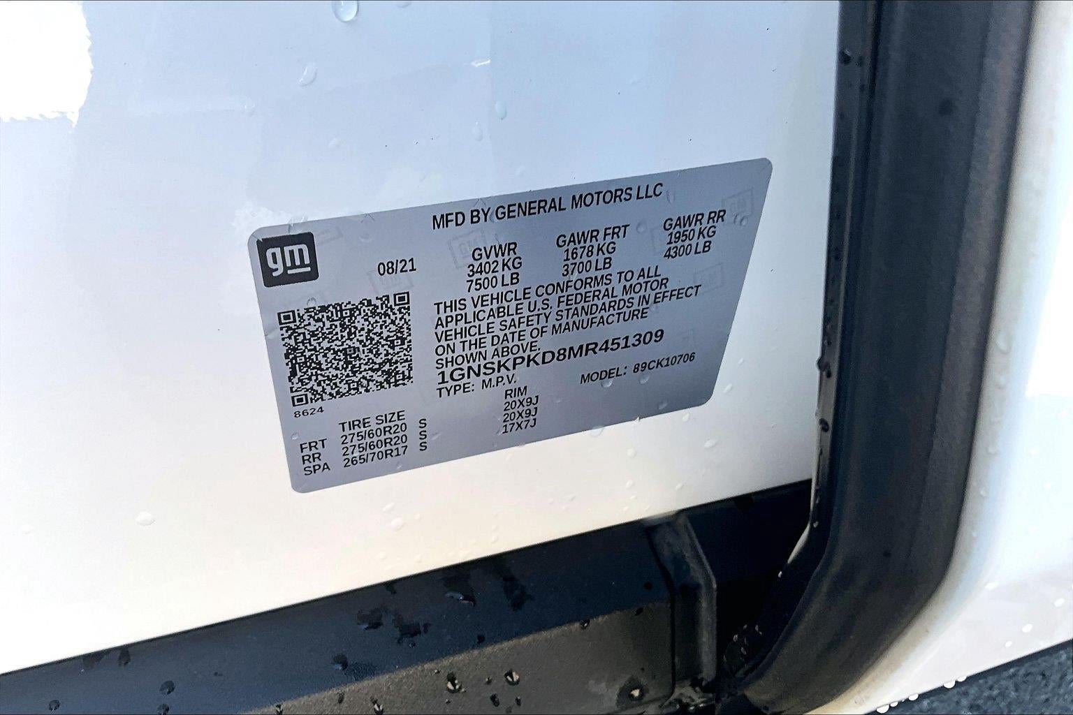 2021 Chevrolet Tahoe Z71