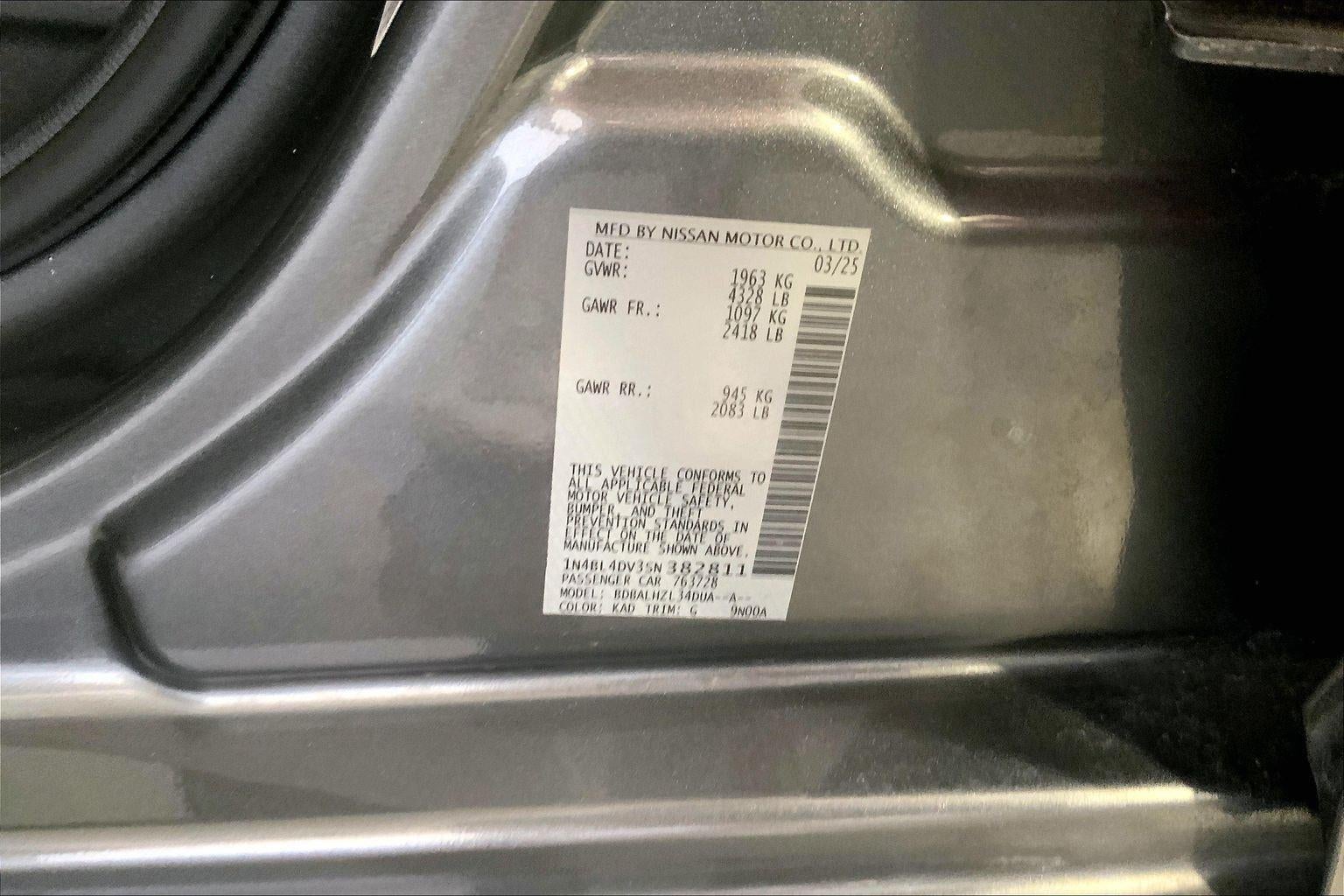 2025 Nissan Altima SV