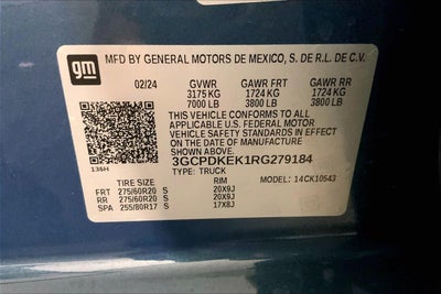 2024 Chevrolet Silverado 1500 LT (2FL)