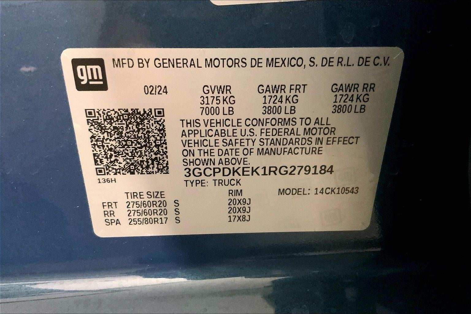 2024 Chevrolet Silverado 1500 LT (2FL)