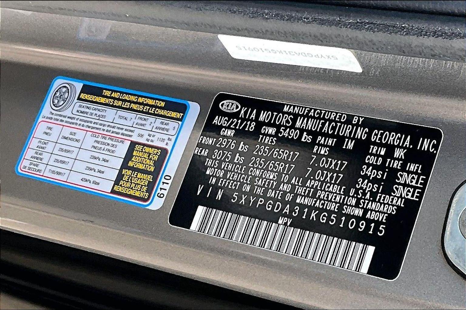2019 Kia Sorento LX
