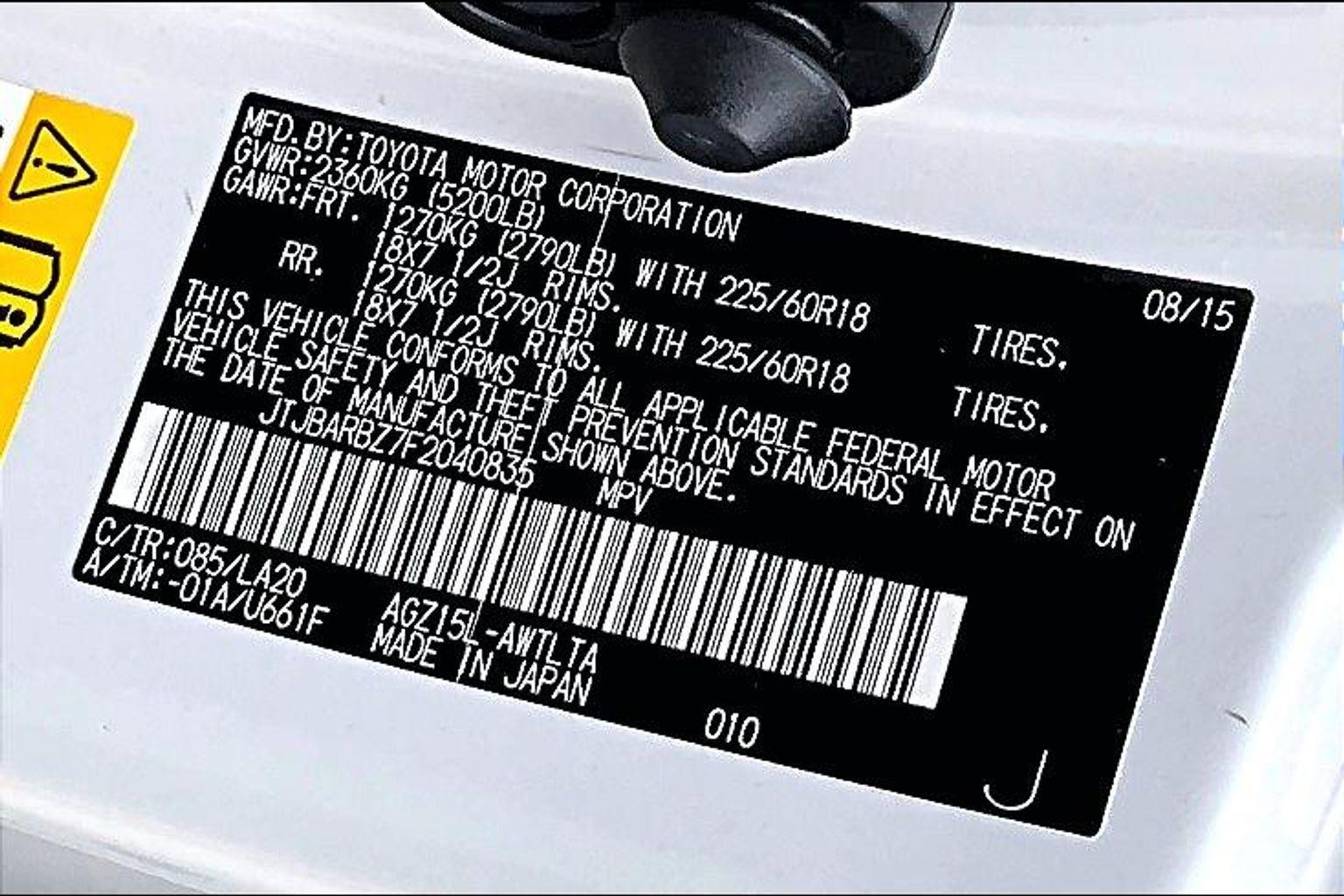 2015 Lexus NX 200t 4DR AWD