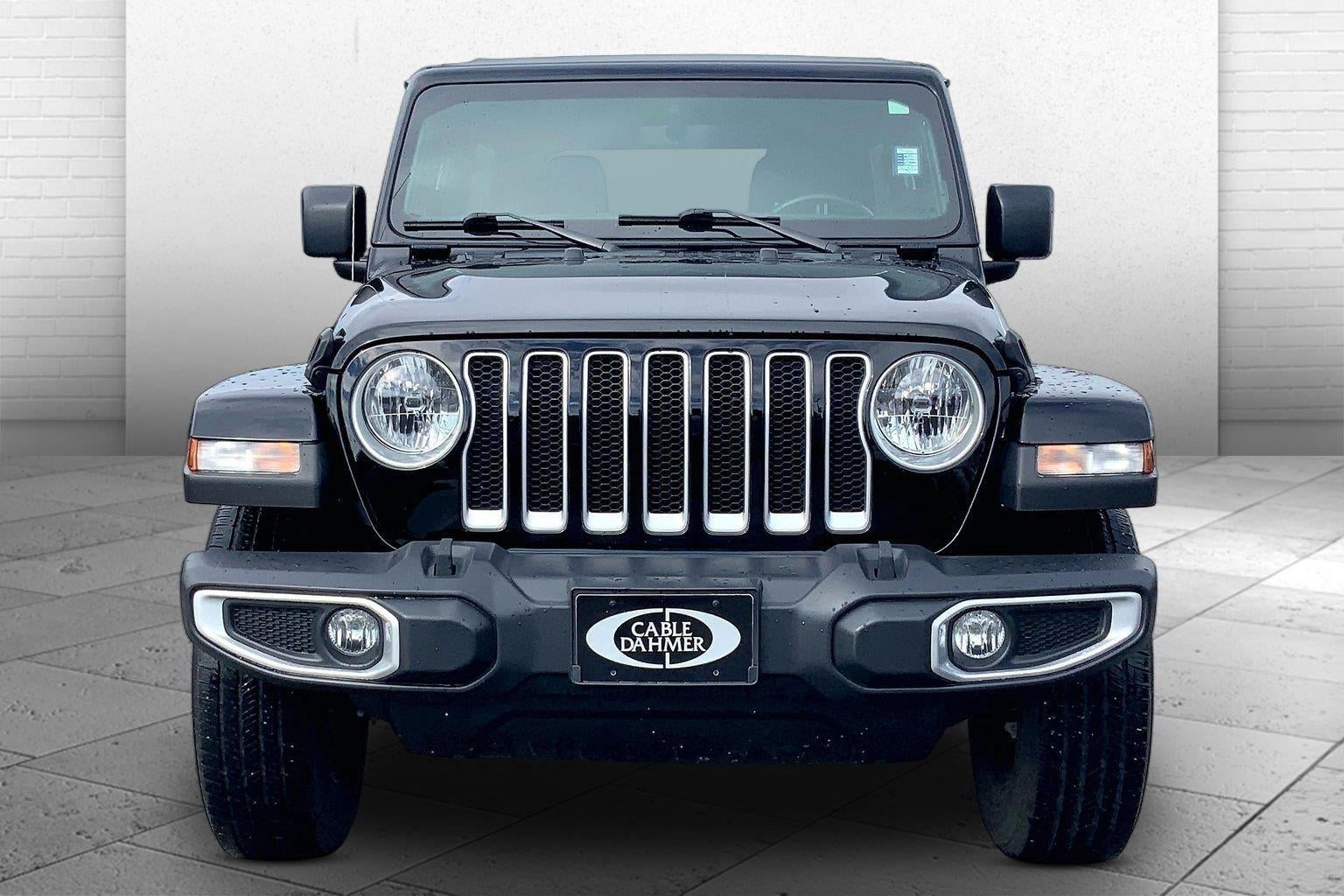 Used 2023 Jeep Wrangler 4-Door Sahara with VIN 1C4HJXEG1PW596077 for sale in Kansas City