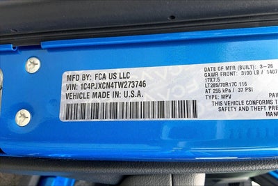 2026 Jeep Wrangler WRANGLER 2-DOOR RUBICON