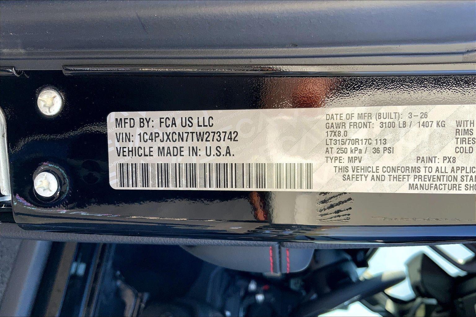 2026 Jeep Wrangler WRANGLER 2-DOOR RUBICON X