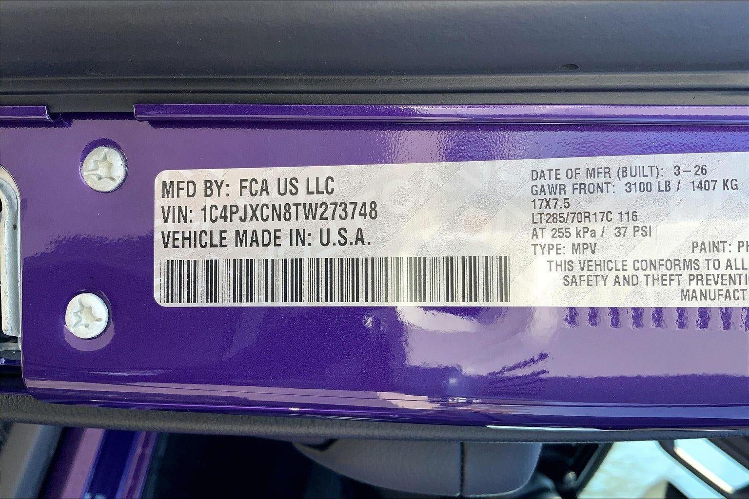 2026 Jeep Wrangler WRANGLER 2-DOOR RUBICON