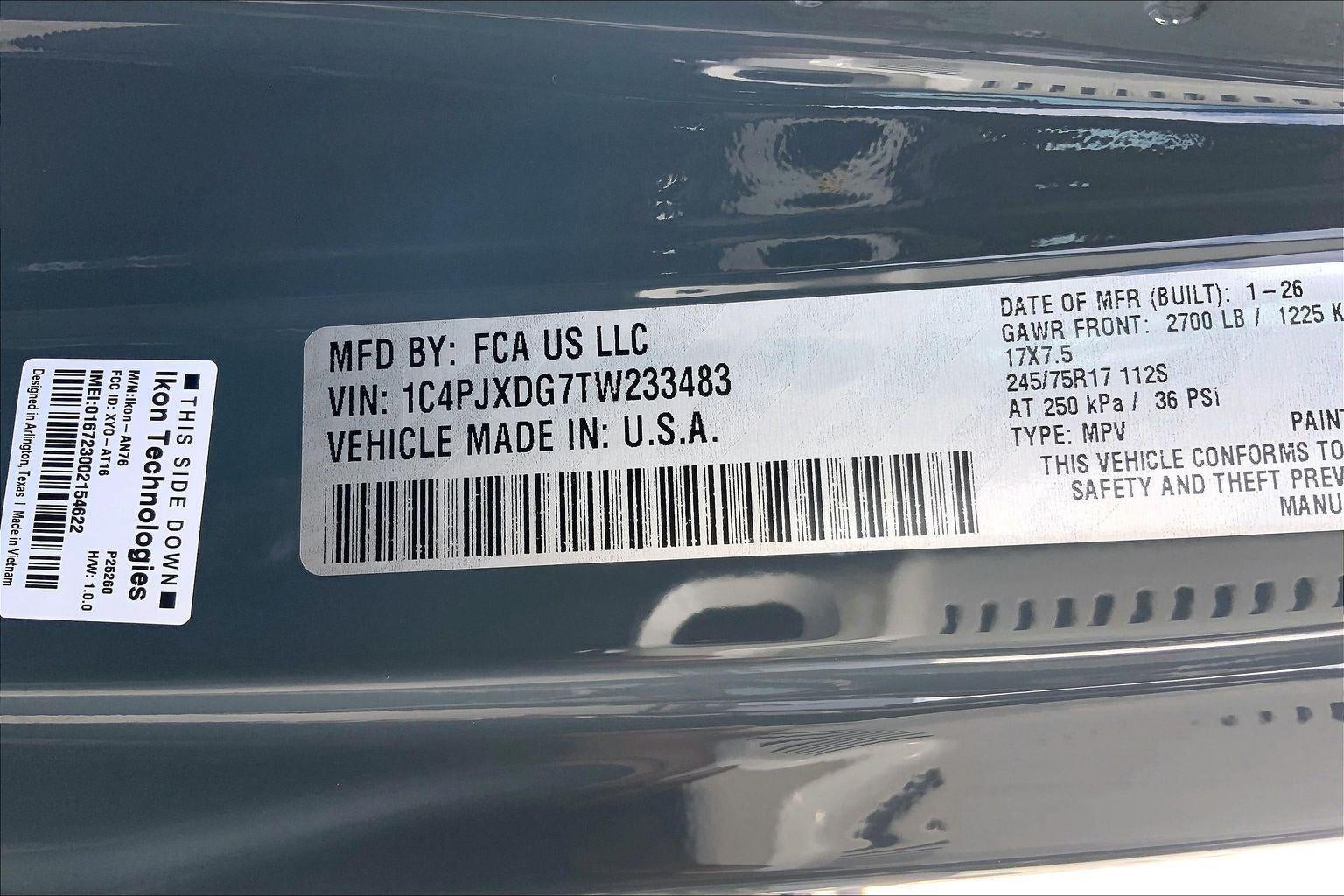 2026 Jeep Wrangler WRANGLER 4-DOOR SPORT S