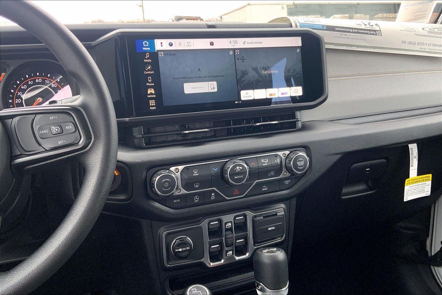 2026 Jeep Wrangler WRANGLER 4-DOOR SPORT