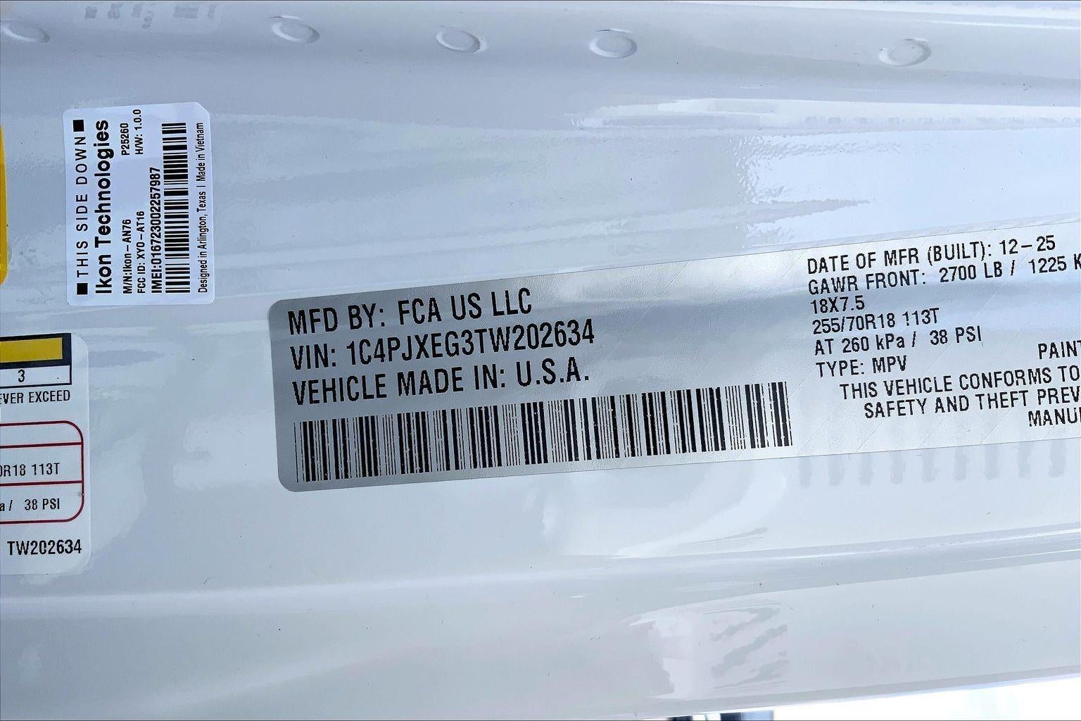 2026 Jeep Wrangler WRANGLER 4-DOOR SAHARA