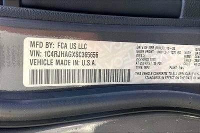 2025 Jeep Grand Cherokee GRAND CHEROKEE ALTITUDE X 4X4