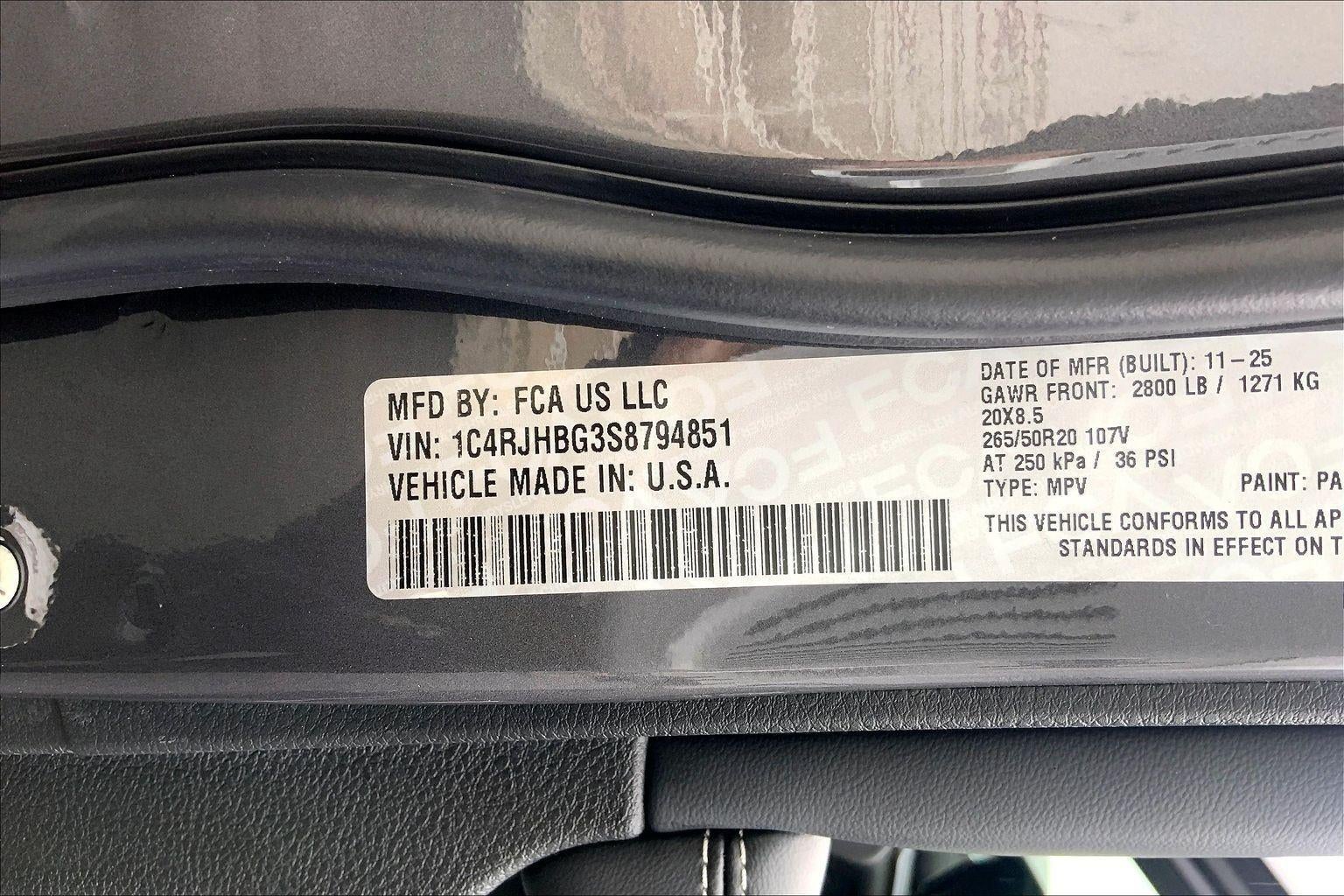 2025 Jeep Grand Cherokee GRAND CHEROKEE LIMITED 4X4