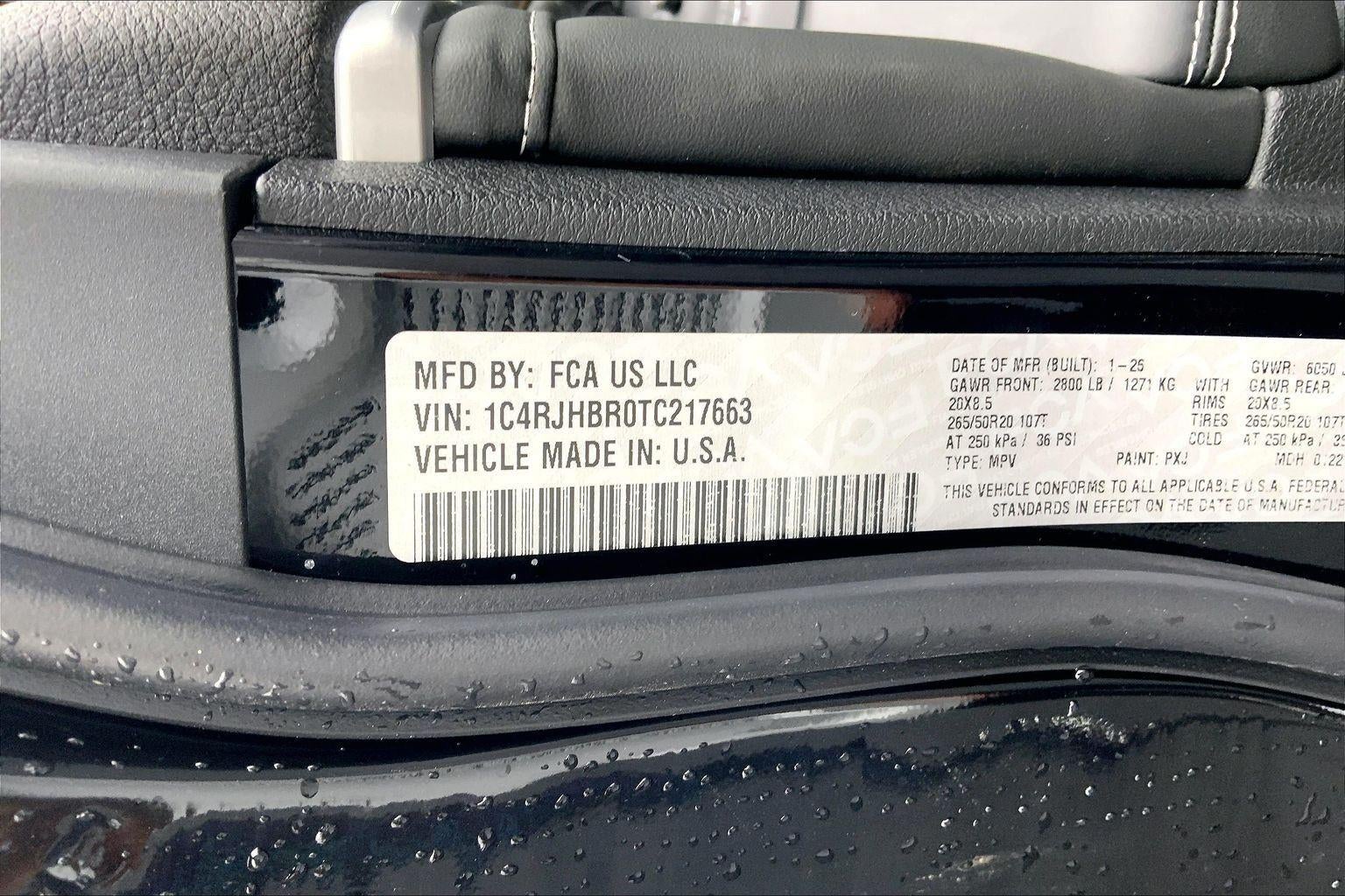 2026 Jeep Grand Cherokee GRAND CHEROKEE LIMITED RESERVE 4X4