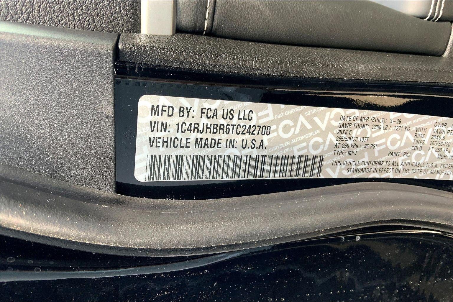 2026 Jeep Grand Cherokee GRAND CHEROKEE LIMITED RESERVE 4X4