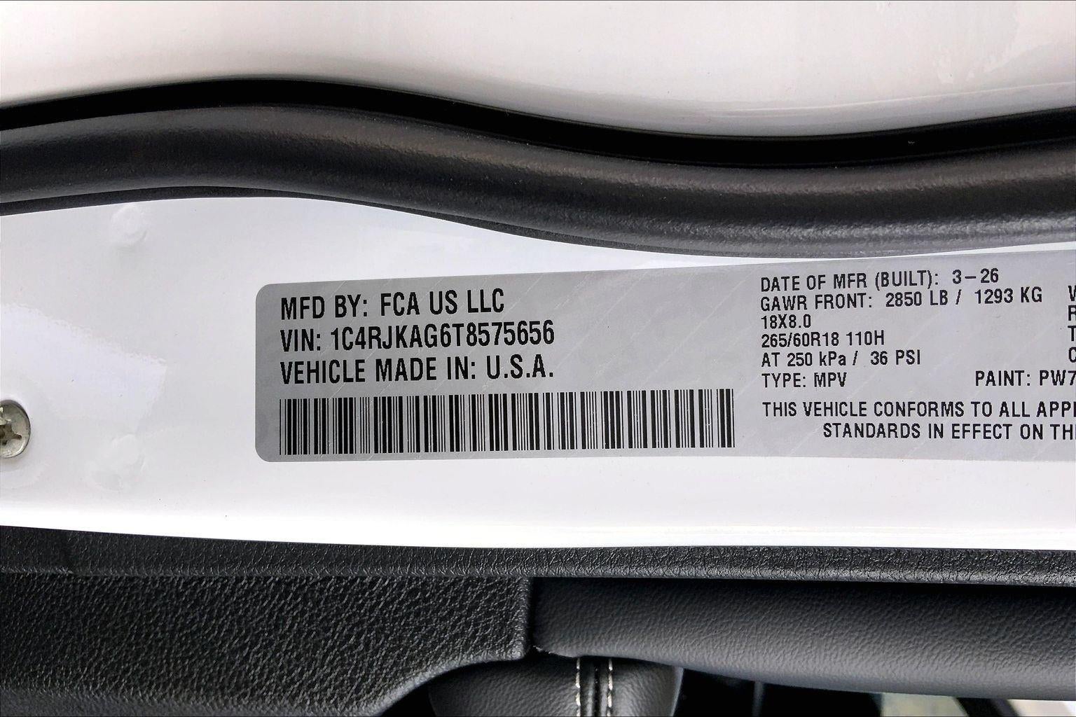 2026 Jeep Grand Cherokee GRAND CHEROKEE L LAREDO 4X4