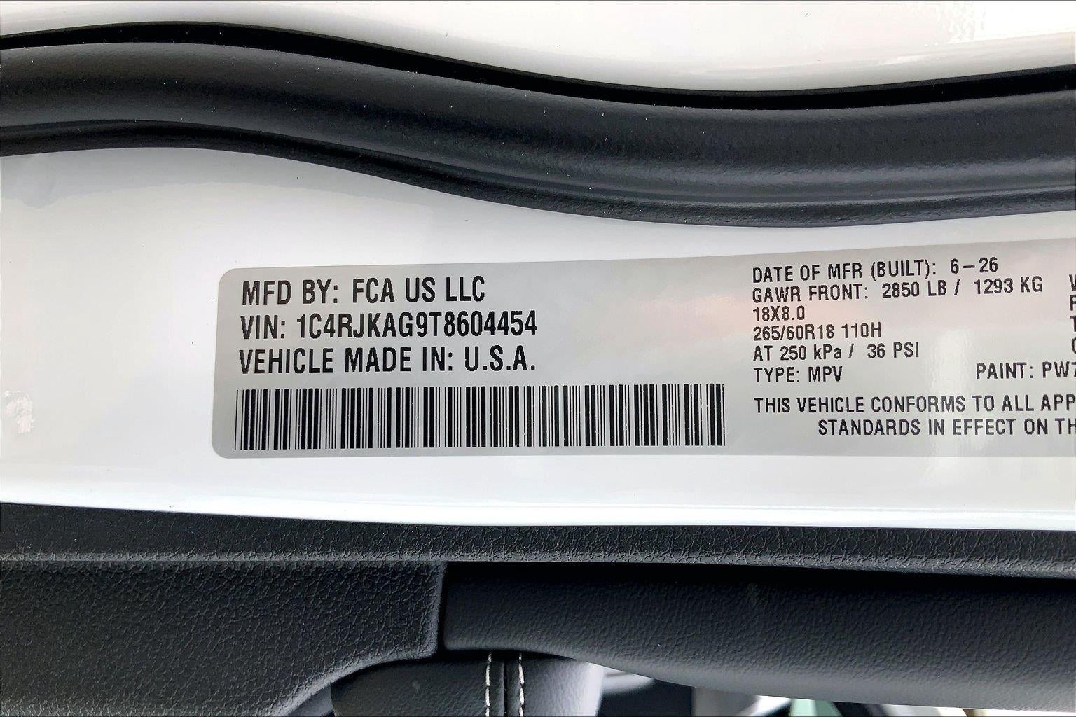 2026 Jeep Grand Cherokee GRAND CHEROKEE L LAREDO X 4X4