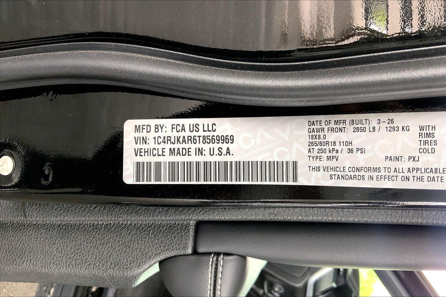 2026 Jeep Grand Cherokee GRAND CHEROKEE L LAREDO ALTITUDE 4X4