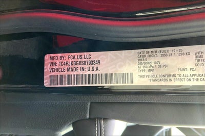 2025 Jeep Grand Cherokee GRAND CHEROKEE L LIMITED 4X4