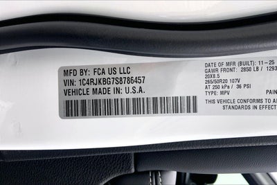 2025 Jeep Grand Cherokee GRAND CHEROKEE L LIMITED 4X4