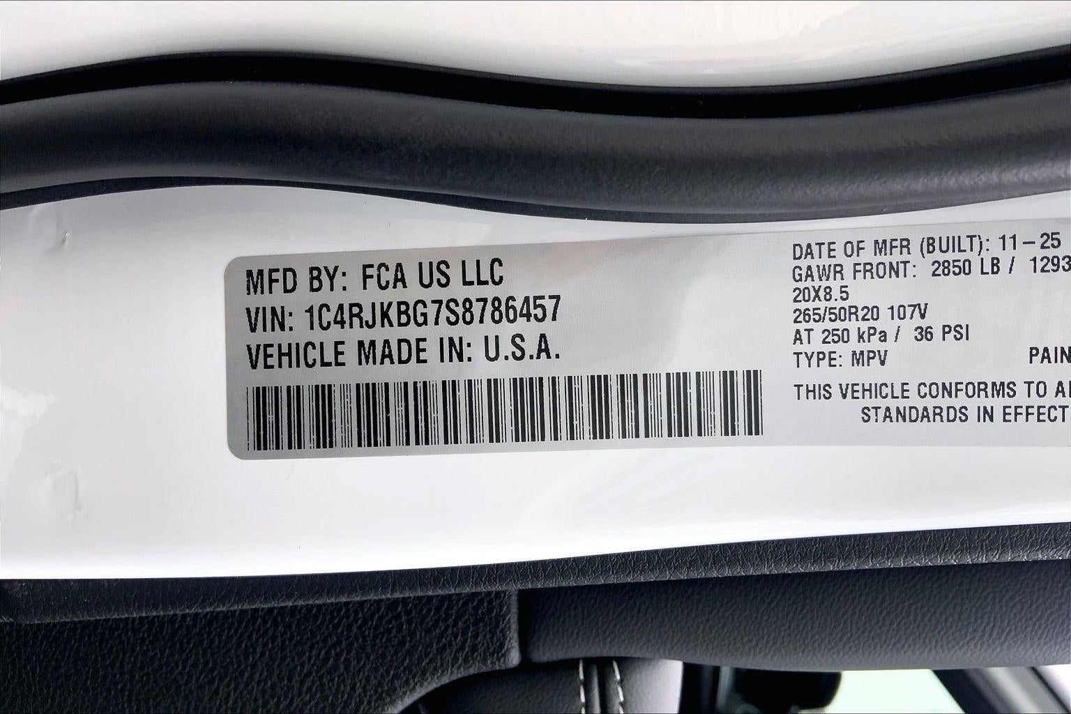 2025 Jeep Grand Cherokee GRAND CHEROKEE L LIMITED 4X4