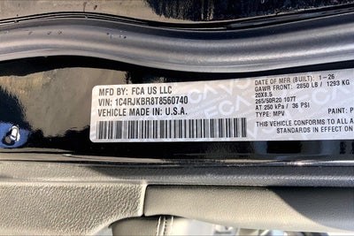 2026 Jeep Grand Cherokee GRAND CHEROKEE L LIMITED RESERVE 4X4