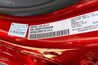 2026 RAM Ram 1500 RAM 1500 BIG HORN CREW CAB 4X4 5'7' BOX