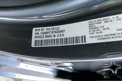 2026 RAM Ram 1500 RAM 1500 BIG HORN CREW CAB 4X4 5'7' BOX