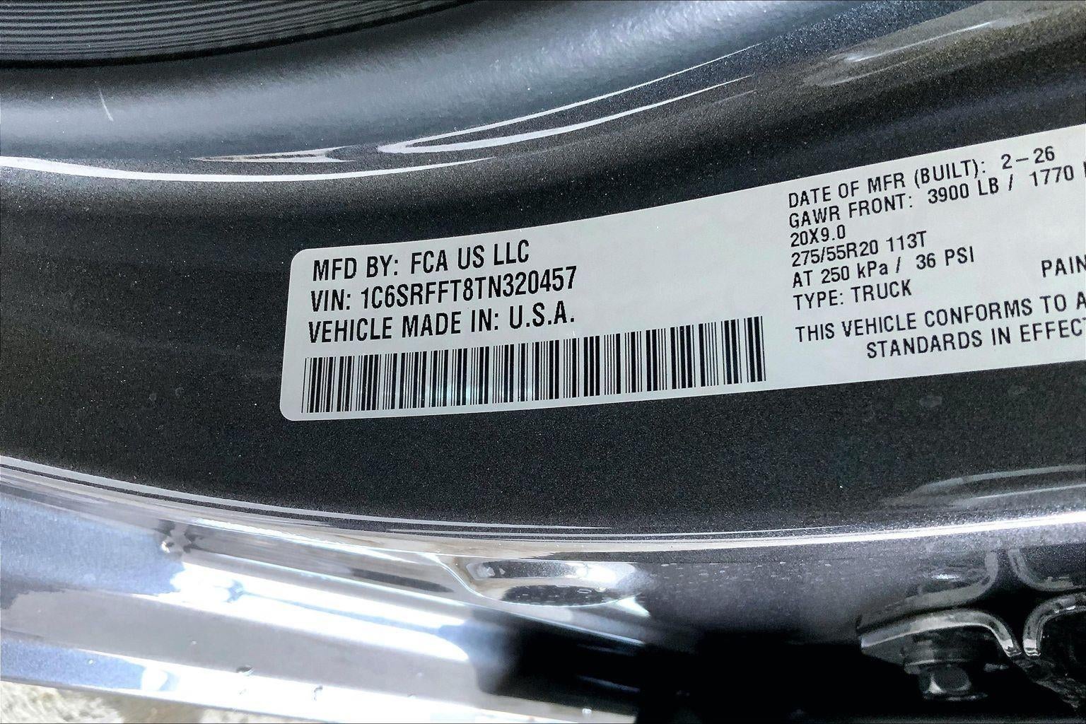 2026 RAM Ram 1500 RAM 1500 BIG HORN CREW CAB 4X4 5'7' BOX