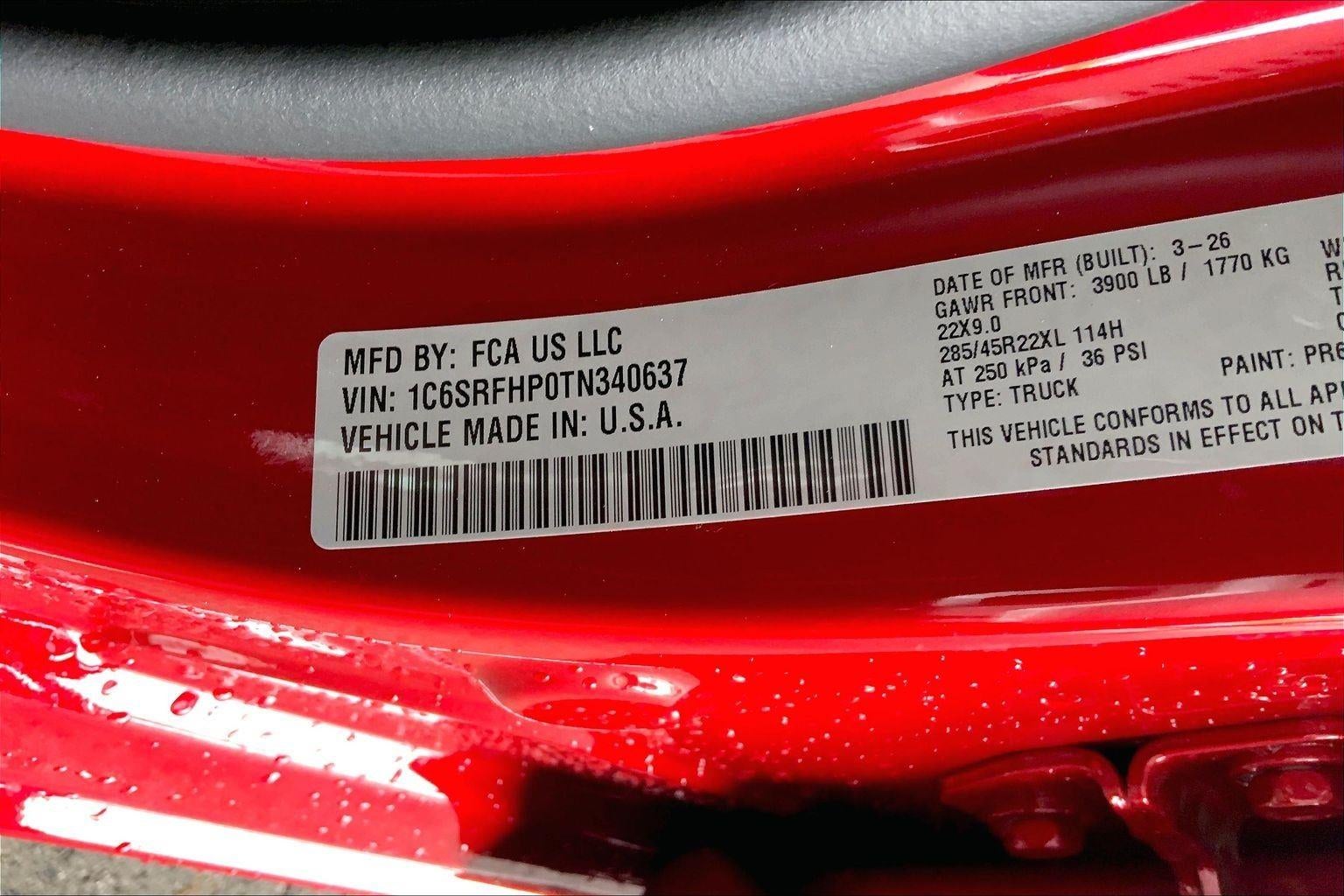 2026 RAM Ram 1500 RAM 1500 LIMITED CREW CAB 4X4 5'7' BOX