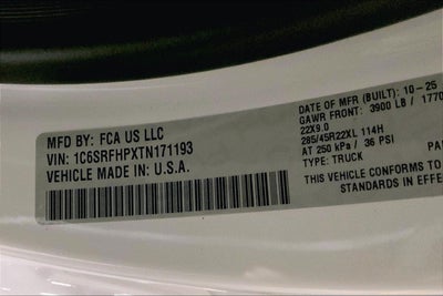 2026 RAM Ram 1500 RAM 1500 LIMITED CREW CAB 4X4 5'7' BOX