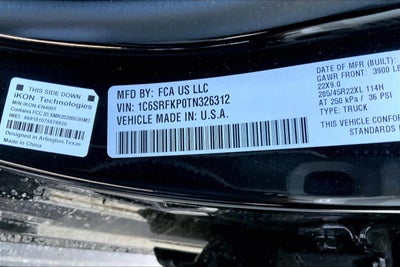 2026 RAM Ram 1500 RAM 1500 TUNGSTEN CREW CAB 4X4