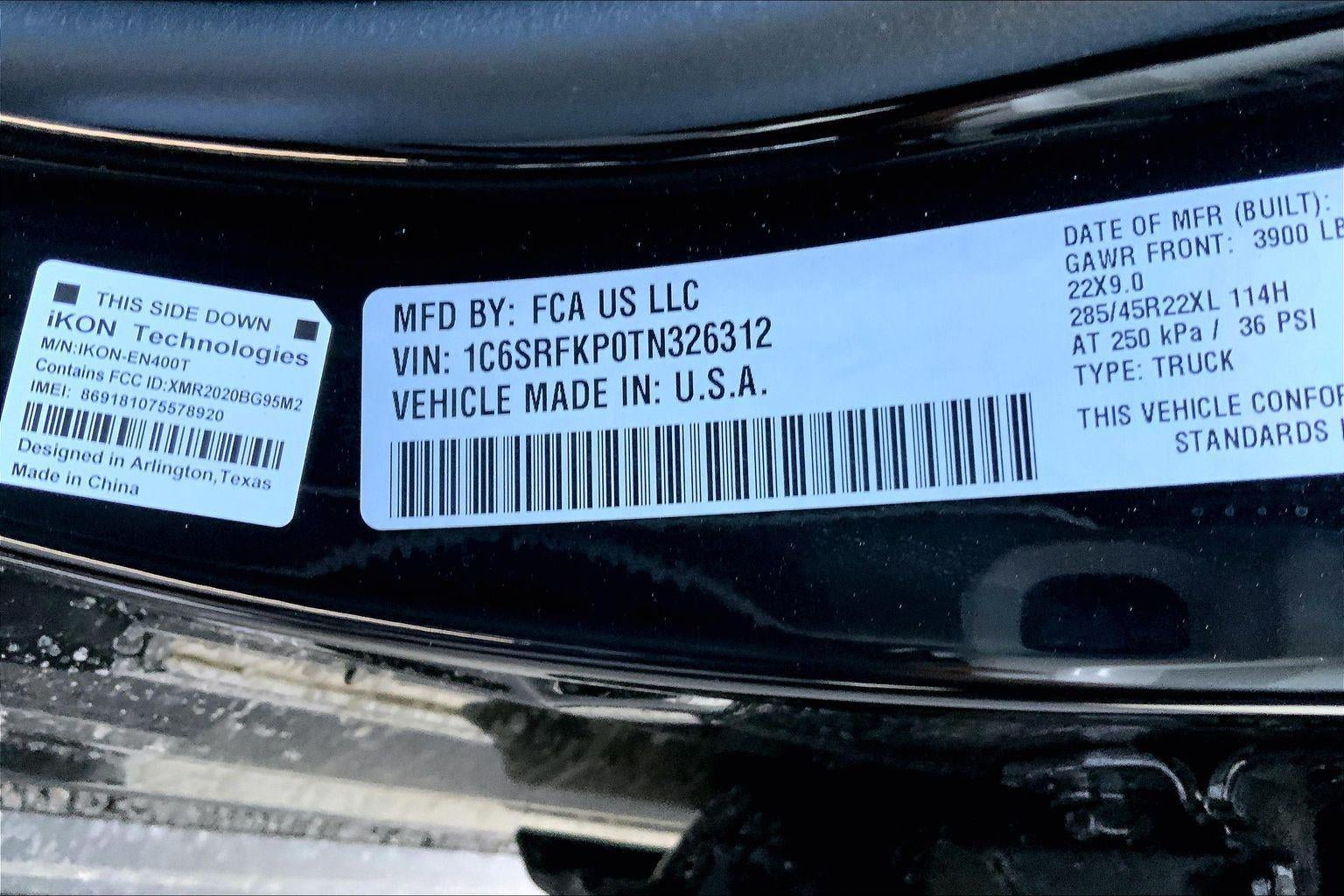 2026 RAM Ram 1500 RAM 1500 TUNGSTEN CREW CAB 4X4